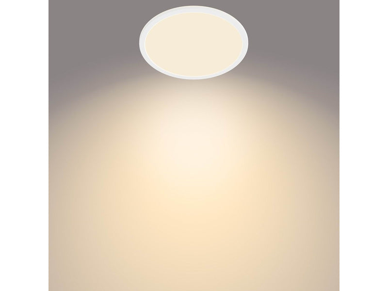 Philips Superslim CL550 Ceiling lamp Ø250 mm LED 15W 2700K SceneSwitch IP44, White