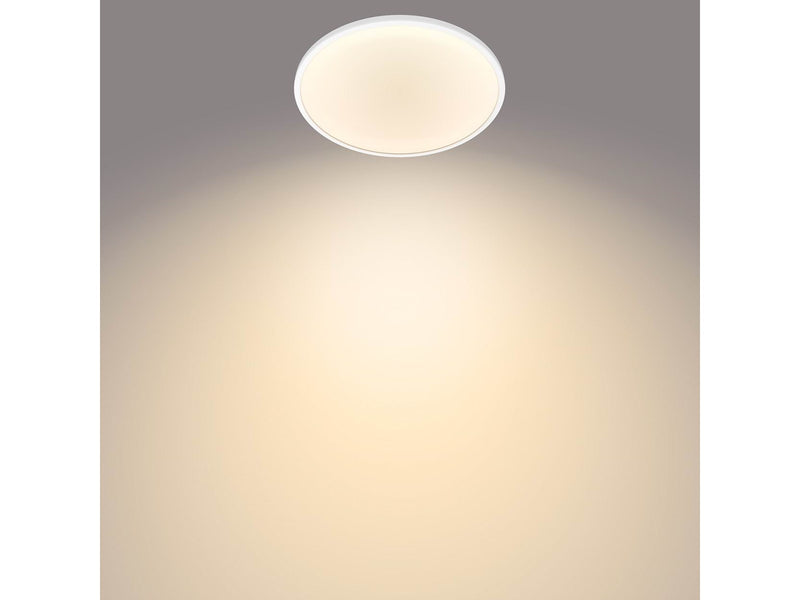 Philips Superslim CL550 Ceiling lamp Ø300 mm LED 18W 2700K SceneSwitch IP20 White