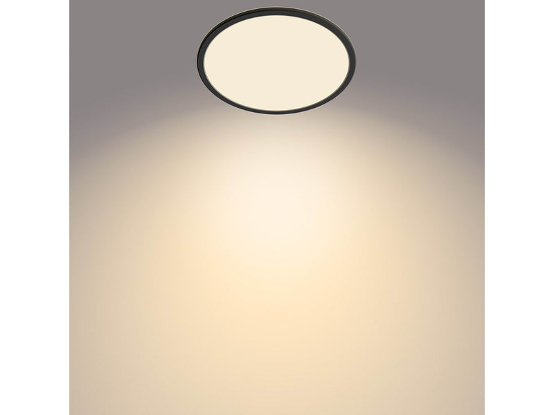 Philips Superslim CL550 Ceiling lamp Ø300 mm LED 18W 2700K SceneSwitch IP44, Black