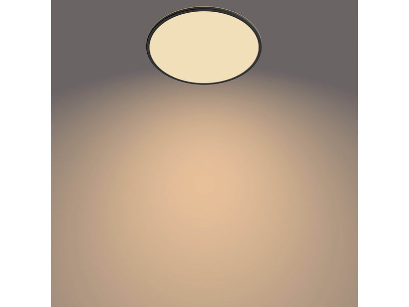 Philips Superslim CL550 Ceiling lamp Ø430 mm LED 22W 2700K SceneSwitch IP20, Black