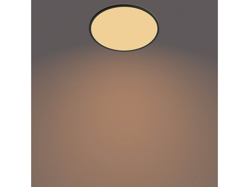Philips Superslim CL550 Ceiling lamp Ø430 mm LED 22W 2700K SceneSwitch IP20, Black