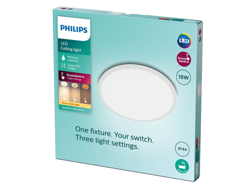 Philips Superslim CL550 SS RD 18W 27K W WVIP4406
