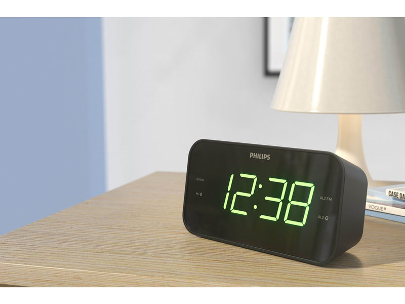 Philips TAR3306 - clock radio - FM - Mono - schwarz