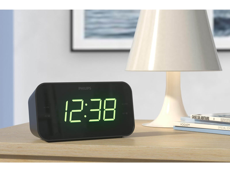 Philips TAR3306 - clock radio - FM - Mono - schwarz