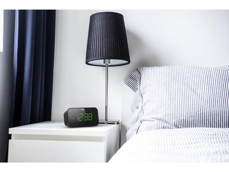 Philips TAR3306 - clock radio - FM - Mono - schwarz