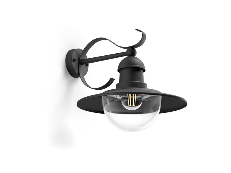 Philips Topiary wall lantern black 1x60W 230V