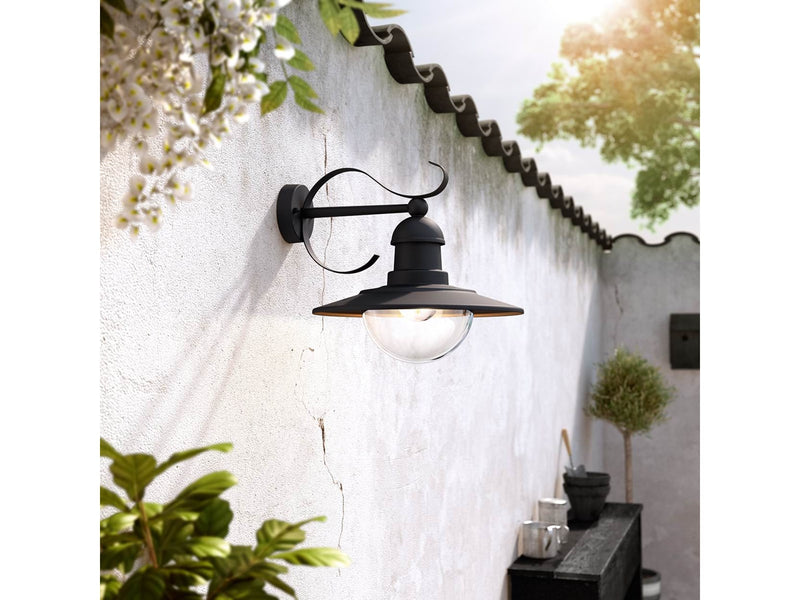 Philips Topiary wall lantern black 1x60W 230V