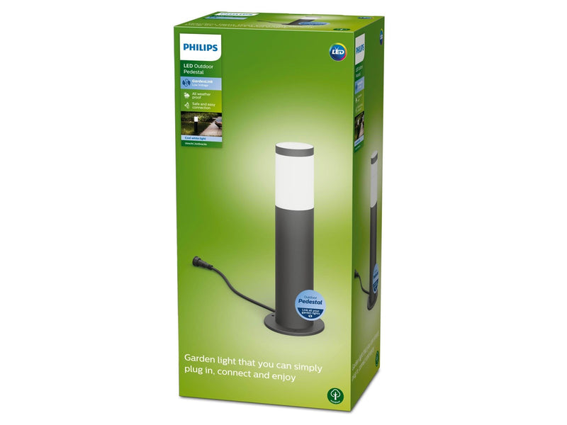 Philips Utrecht piedestal 6W 4000K, anthracite