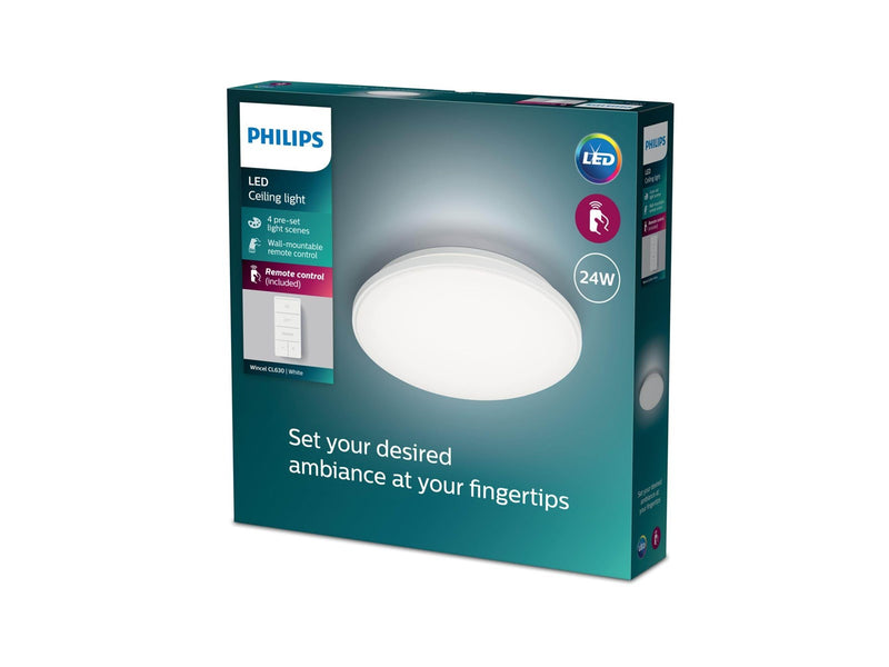 Philips Wincel ceiling lamp with remote control 24W 2700-6500K white