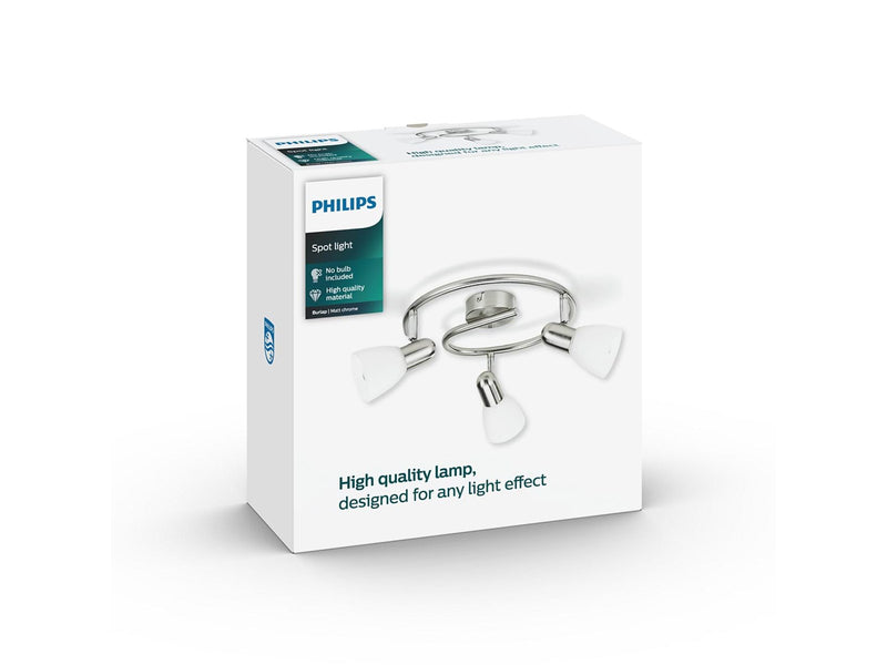 Philips burlap plate/spiral nickel 3x40W 230V