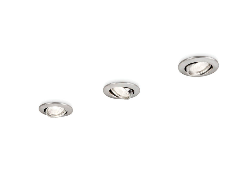 Philips enif recessed nickel 3x50W 230V