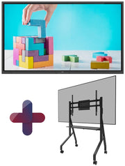 Philips 65BDL3052E Signage Touch Display 163.9 cm 65 Zoll + Neomounts FL50-525BL1 Rollwagen