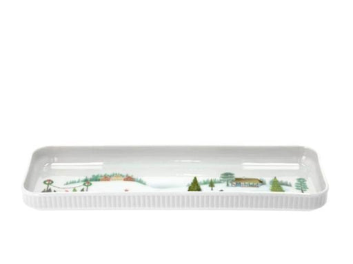 Pillivuyt Dish rectangular Winter 36 x 12 cm White Ovenproof porcelain