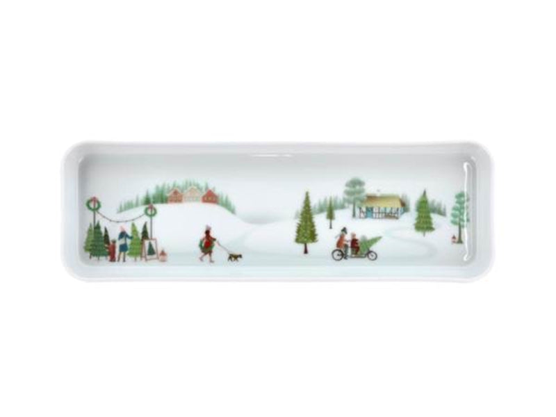 Pillivuyt Dish rectangular Winter 36 x 12 cm White Ovenproof porcelain