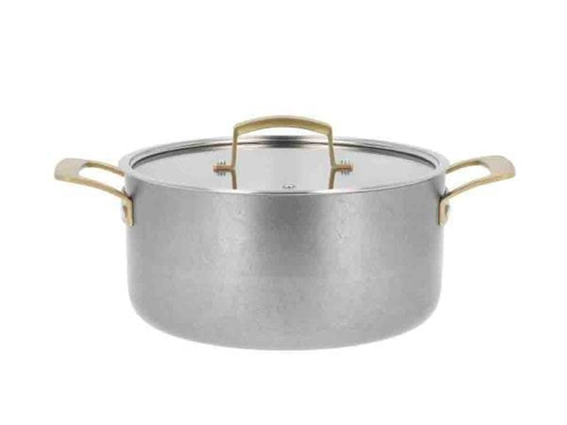Pillivuyt Gourmet Durance Saucepan with Lid Dia 24 cm 5 litres Steel