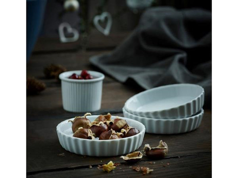 Pillivuyt Pie dish no. 2 - 13.5 x 2.5 cm - White