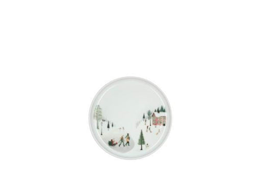 Pillivuyt Plate flat straight edge Winter 15.5cm White Ovenproof porcelain