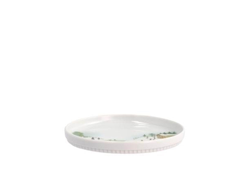 Pillivuyt Plate flat straight edge Winter 15.5cm White Ovenproof porcelain