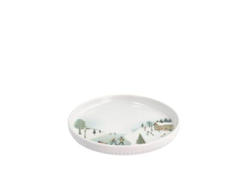 Pillivuyt Plate flat straight edge Winter 15.5cm White Ovenproof porcelain