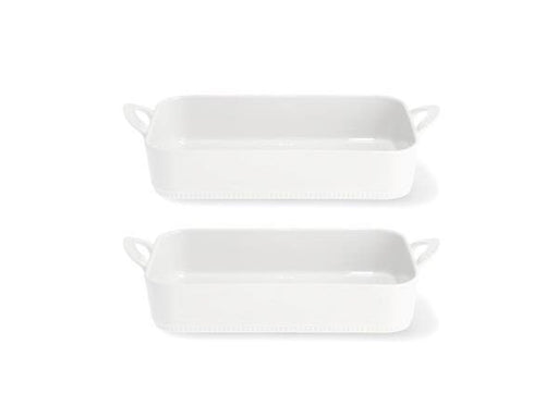 Pillivuyt Toulouse Dish 31 x 18 x 6.5 cm 2.2 liters 2 pcs. White