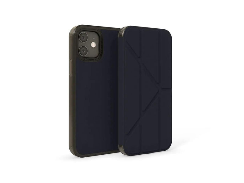 Pipetto Origami Folio for iPhone 12/12 Pro - Dark Blue