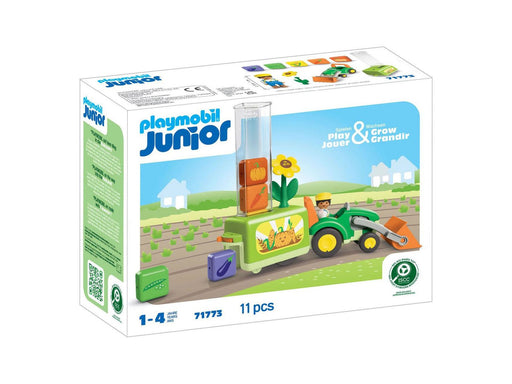 Playmobil Junior - Junior Tractor with Loading and Unloading System - 71773
