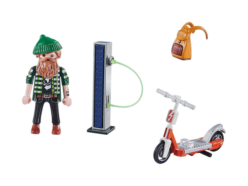 Playmobil Man with E-Scooter