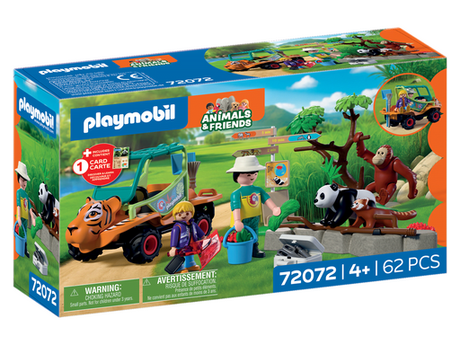 Playmobil Tiere & Freunde - Zoo: Tierpfleger mit Fahrzeug