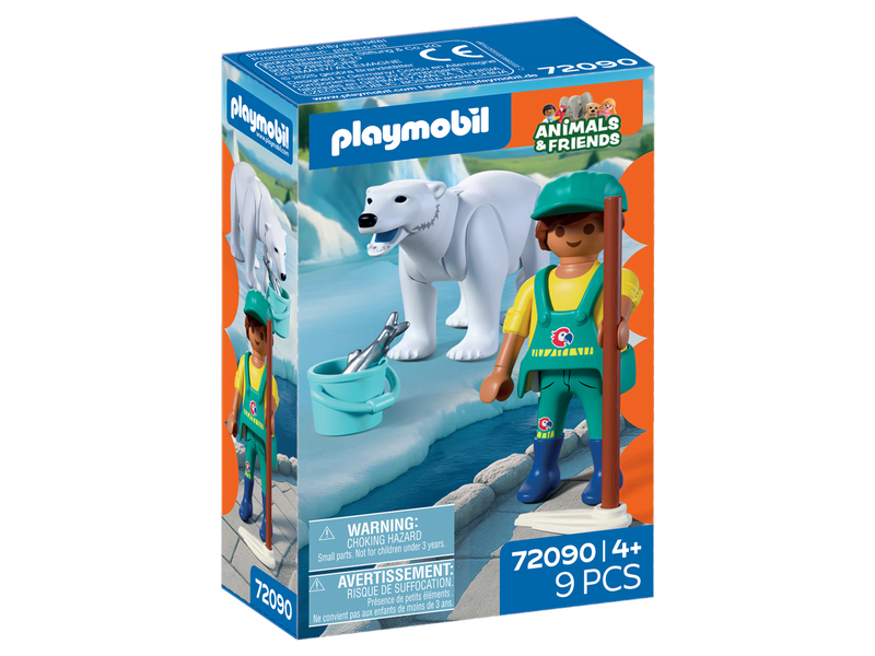 Playmobil Zoo: Eisbär und Tierpfleger