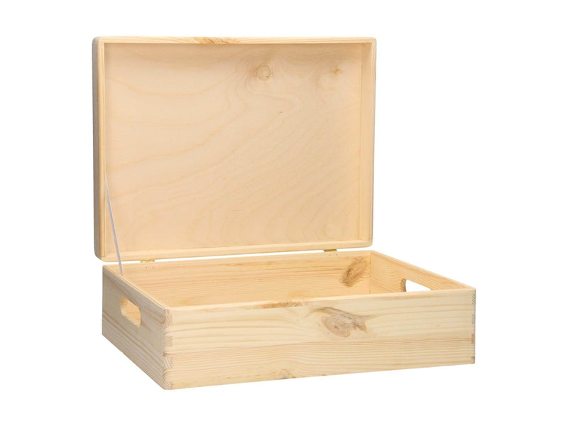 Playwood - Storage Chest Rectangular Hinged Lid Pine