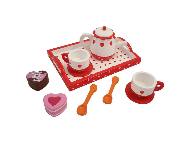 Playwood Tea set Hearts/Dot