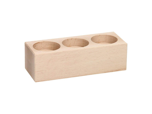 Playwood - Tealight holder Rectangle Beechwood