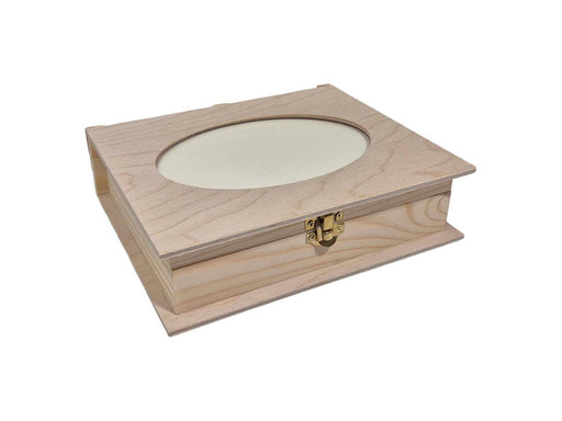 Playwood Wooden Box Book Shape with Photo Frame