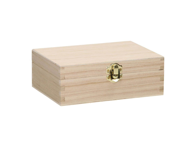 Playwood Wooden Card Box with Flap Lid
