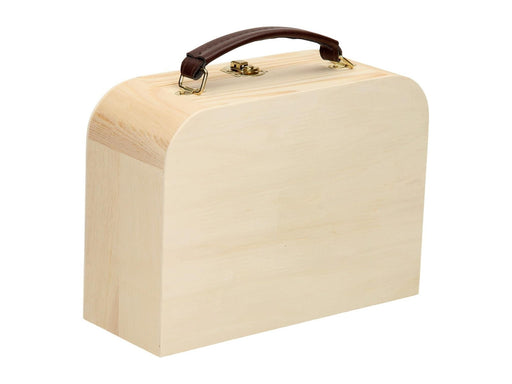 Playwood Wooden Case with Leather Handle Pine