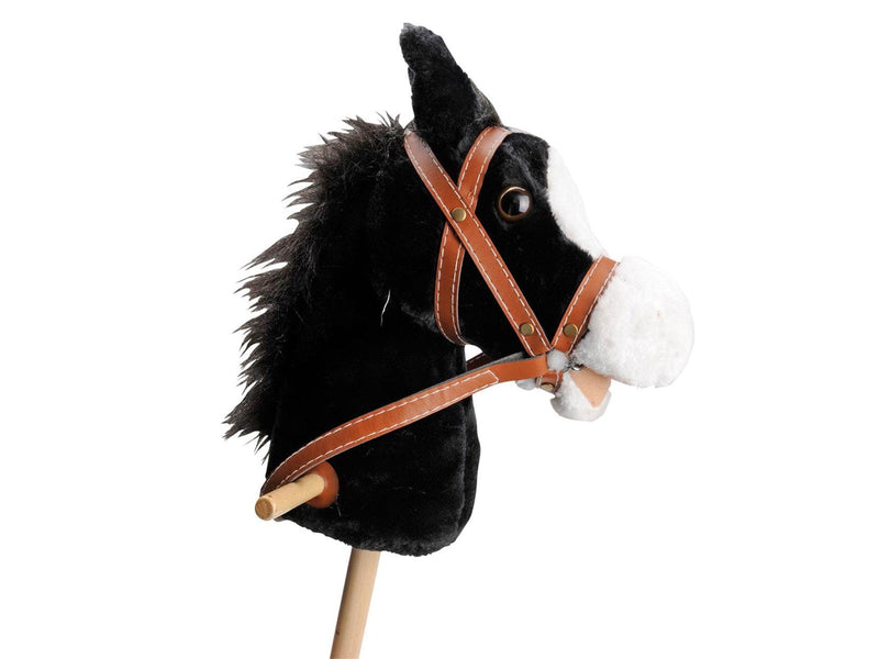 Playwood Wooden Hobby Horse with Sound - Black