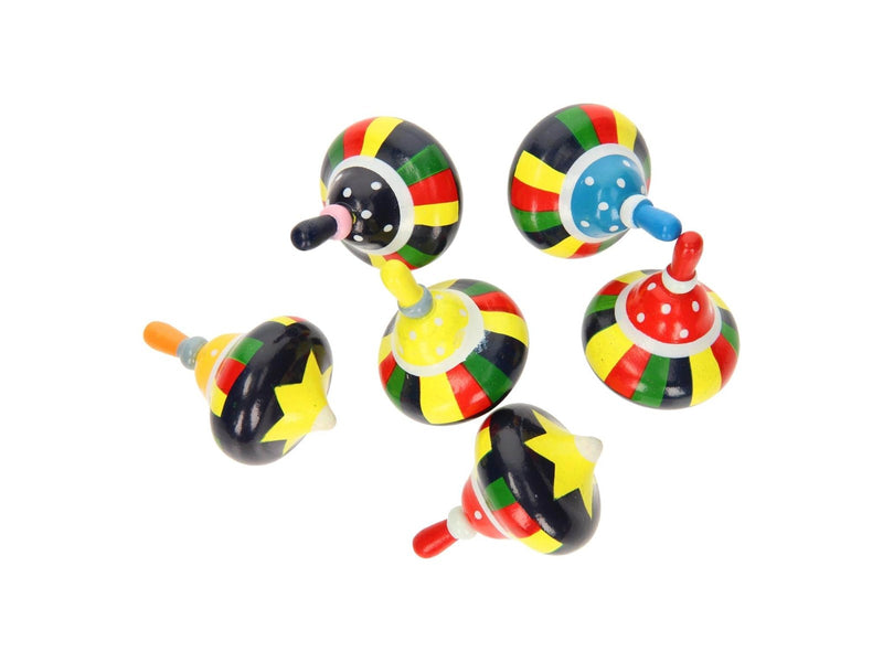 Playwood Wooden Spinning Top Colour Ø 3.5cm (Assorted)