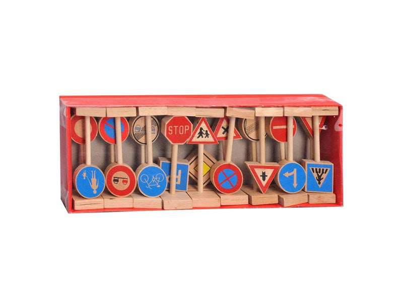 Playwood - Wooden Traffic Sign Set 18 pcs.