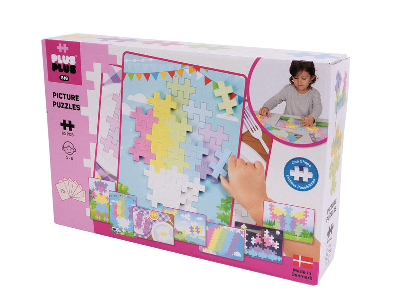 Plus-Plus BIG Picture Puzzel Pastel / 60 pcs