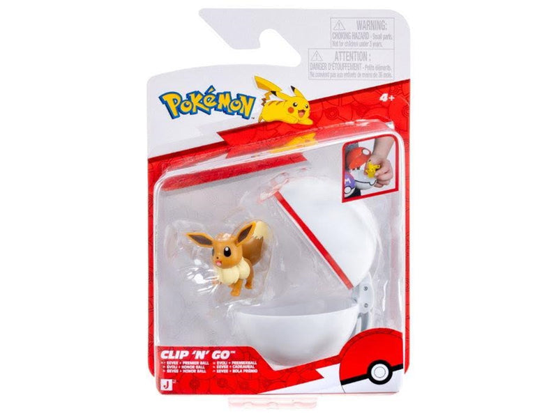 Pokemon CLIP N GO EEVEE WITH PREMIER BALL