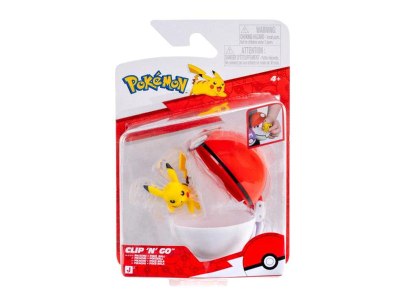 Pokemon CLIP N GO PIKACHU WITH POKE BALL