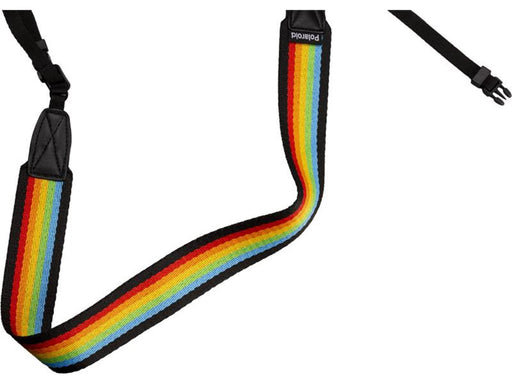 Polaroid Camera Strap Flat - Rainbow Black