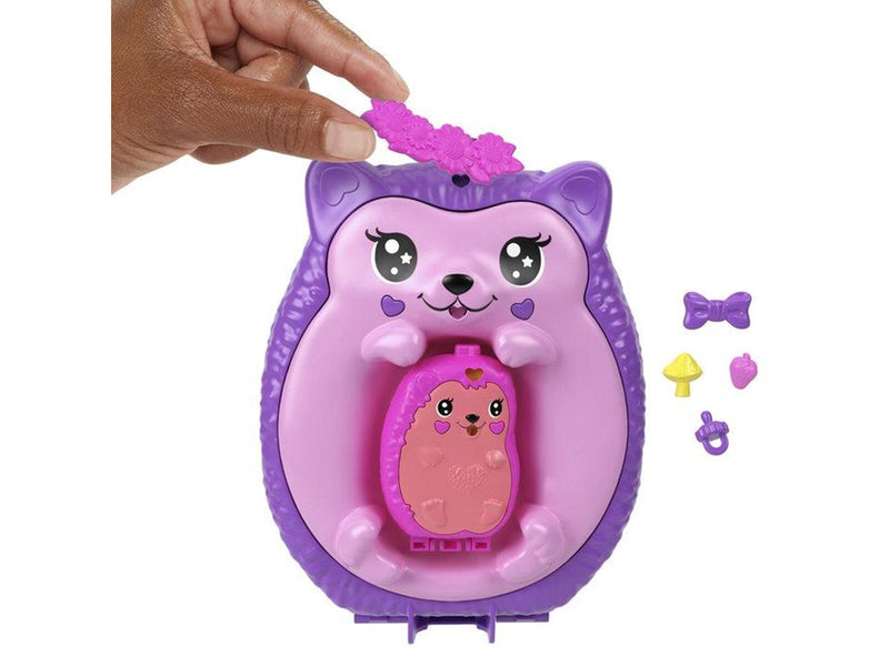 Polly Pocket Wearable Hedgehog Mom & Baby