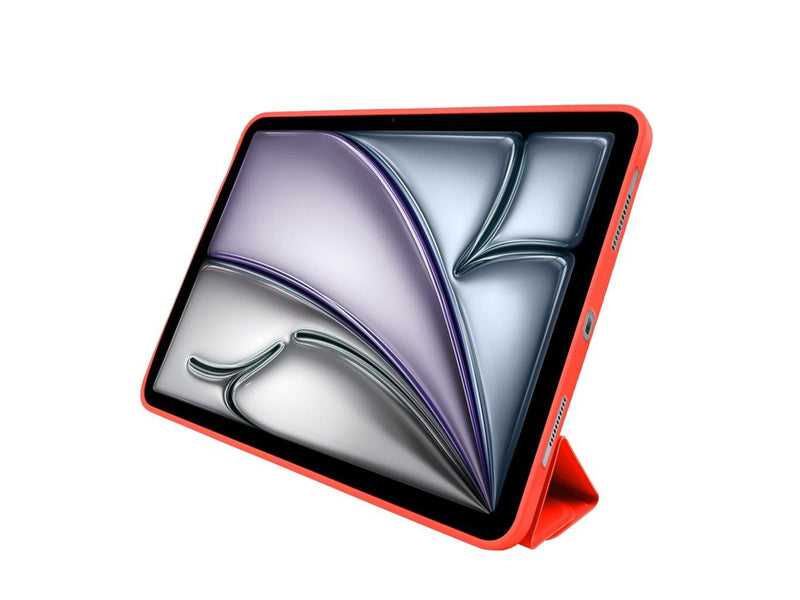 Pomologic - BookFold Clear for iPad Air 11 M2/M3/M4 Clear/Red