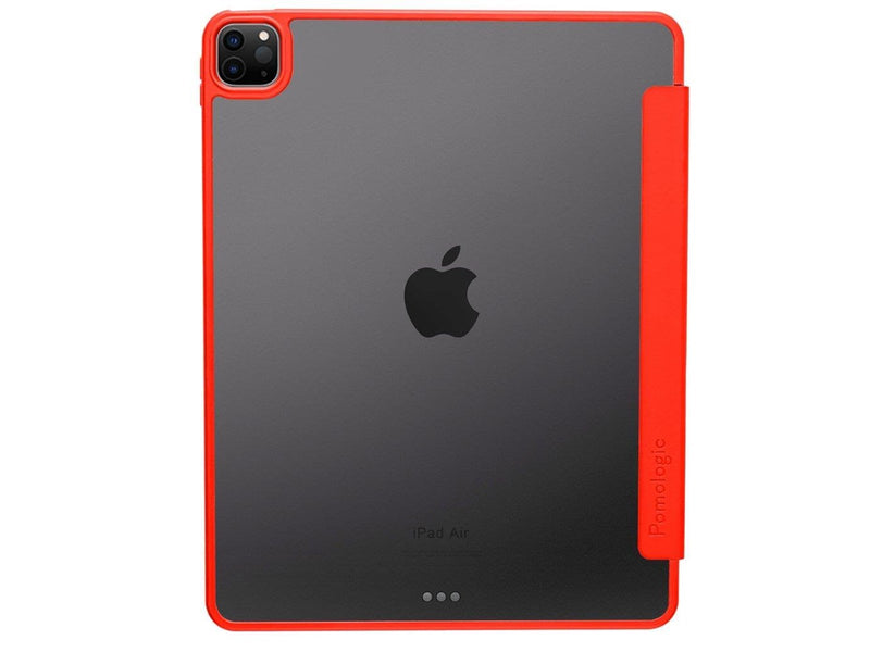 Pomologic - BookFold Clear for iPad Air 13 M2/M3/M4 Clear/Red