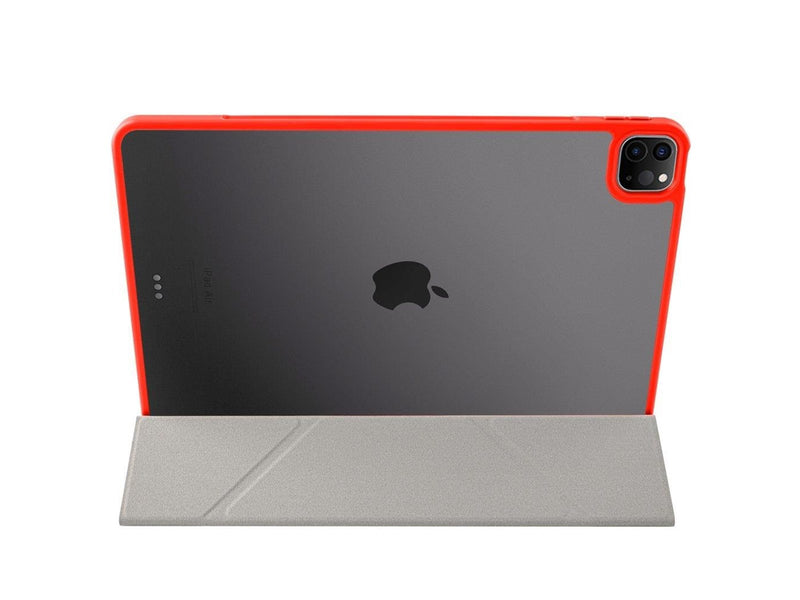 Pomologic - BookFold Clear for iPad Air 13 M2/M3/M4 Clear/Red