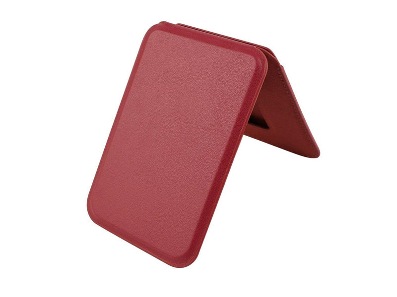 Pomologic Card Wallet Stand Red Velvet w/Mag