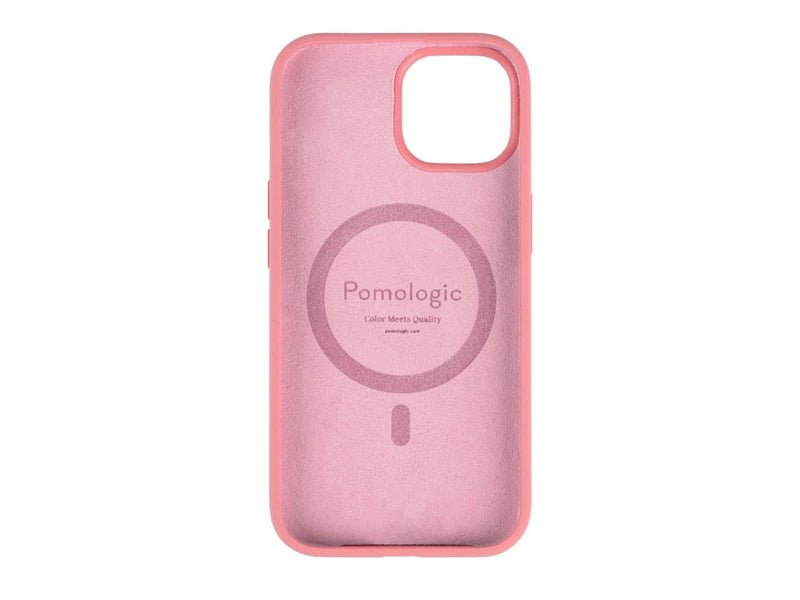 Pomologic CoverCase Silicone iPhone 15 Pink W/Magsafe