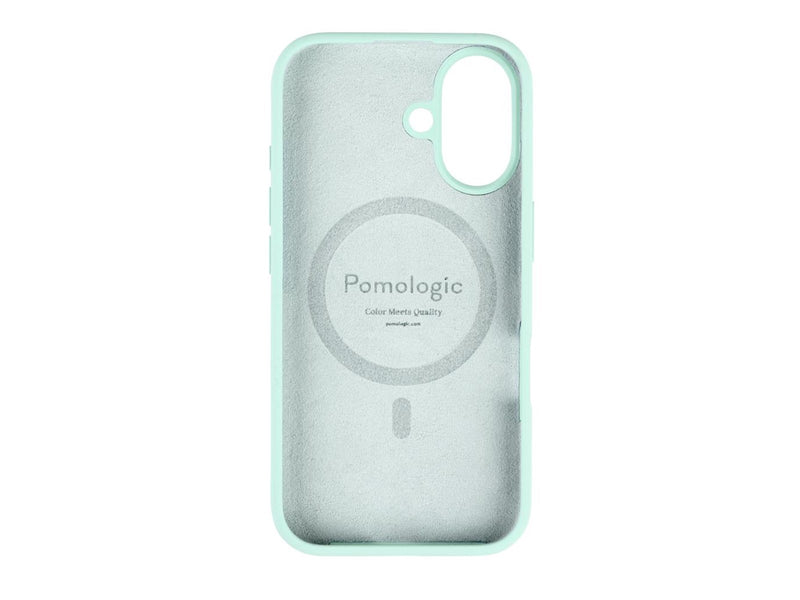 Pomologic CoverCase Silicone iPhone 16 Turquoise W/Magsafe