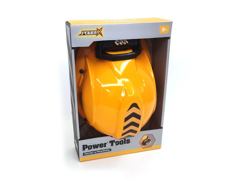 Power X Construction Helmet w/Portable Headlamp